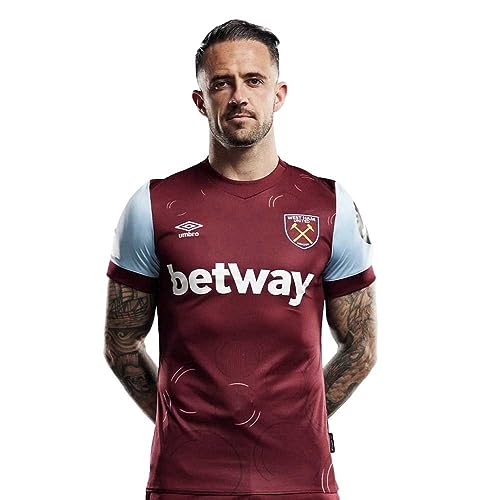 Amazon.com: Umbro WEST HAM United Home Jersey 23/24 (S) Maroon/Red